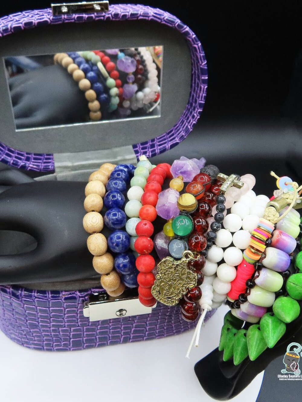 Bulk lot of 14 Boho Beaded stackable Bracelets